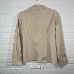 Second Female Cheer Twist Blouse Shirt Small UK 10 Beige Tailored Smart Office