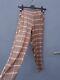 Second Female Cian Mw Trousers Womens Size Xs 27 Waist Multi Check 100% Viscose