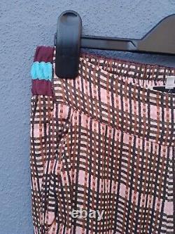 Second Female Cian MW Trousers Womens Size XS 27 Waist Multi Check 100% Viscose