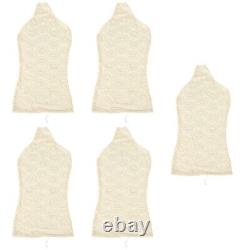 Set of 5 Fabric Mannequin Female Fashion Cover Cloth Tailor's Convenient Body