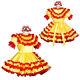 Sissy Girl Maid Yellow Satin Lockable Dress Cosplay Costume Tailored