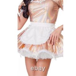 Sissy Girl Maid camo gold Lockable Dress cosplay costume Tailor-made