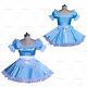 Sissy Maid Blue Short French Satin Dress Tailor-made