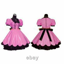 Sissy maid pvc dress lockable Uniform cosplay costume Tailor-made