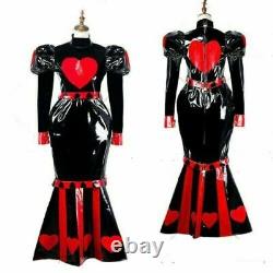 Sissy maid pvc lockable dress cosplay costume Tailor-made