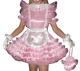 Sissy Maid Satin Organza Dress Cosplay Costume Tailor-made
