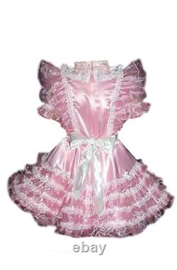 Sissy maid satin organza dress cosplay costume Tailor-made