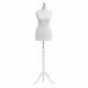 Size 10/12 Female Tailors Dummy White Torso Retail Display Dressmakers Dummy