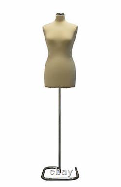 Size 12/14 Female Tailors Dressmaker Mannequin Bust Fashion Dummy Torso Display