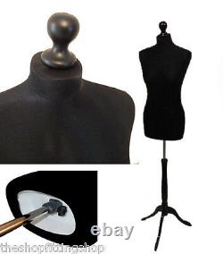 Size 6/8 BLACK Female Dressmaking MANNEQUIN TAILOR Dummy Dressmaker Fashion Bust
