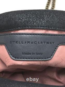 Stella McCartney Handbag Bespoke Falabella Mini Chain Star Suede Black Used