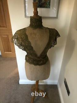 Stockman Paris Antique female Tailor dummy on adjustable beech stand numbered