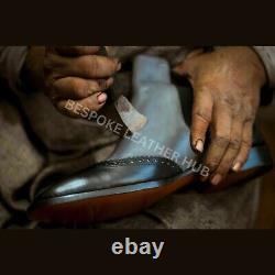 Tailor Made New Women's Multicolor Leather Oxford Wingtip Brogue Dress Shoes Men