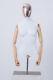 Tailor's Dummy Fabric Covered Torso Wood Arm Finger Movable Holzstand Three-leg