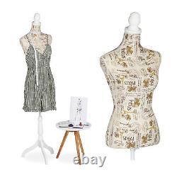 Tailor's Dummy Female Height-adjustable up to 167 cm Sewing Mannequin Size 34-38