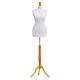 Tailors Dummy 10/12 White Dressmakers Bust Retail Display Fashion Mannequin