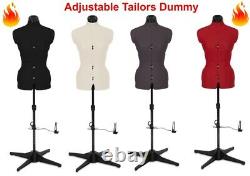 Tailors Dummy Adjustable Torso Dressmaker Female Mannequin Fashion Sizes 6 to 22
