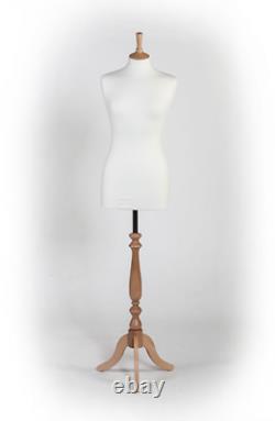 Tailors Dummy Bust Female UK 10/12 Dressmakers Student Sewing Mannequin Display