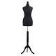 Tailors Dummy Bust Female Uk Dressmakers Student Sewing Mannequin Display Black