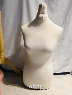 Tailors Dummy Bust size S-LFemale Cream Torso Retail Display Dressmakers Model