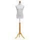 Tailors Dummy Male White Dressmakers Bust Retail Display Fashion Mannequin