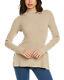 Theory Women's Side Drape Slim Sweater (dark Oatmeal, X-small)