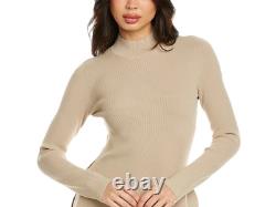 Theory Women's Side Drape Slim Sweater (Dark Oatmeal, X-Small)