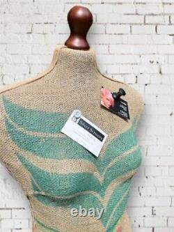 Upcycled Coffee Bean Bag Tailors Mannequin/ Dummy Size. Size 6