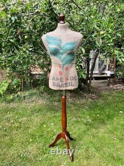 Upcycled Coffee Bean Bag Tailors Mannequin/ Dummy Size. Size 6