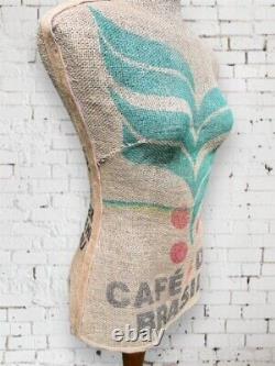 Upcycled Coffee Bean Bag Tailors Mannequin/ Dummy Size. Size 6