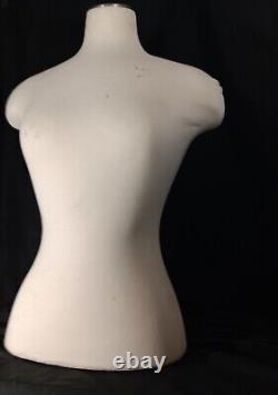 VTG Female Women Mannequin Tailor Dress Form Half Body Shirt Display Size S/M