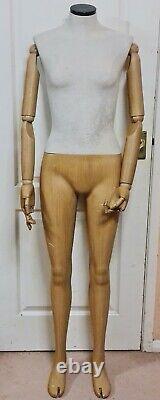 Vans Tailored Female Articulated Mannequin Detachable Legs/Waist & Wooden Arms
