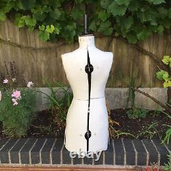 Vintage Female Dressmaker Tailors Dummy Mannequin Chil Daw No Stand Adjustable