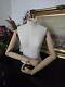 Vintage Female Tailor Mannequin Bust Articulated Wooden Arms/hands Toast Display