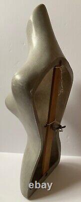 Vintage MID Century Shop Display Mannequin Female Bust Waist Torso Tailors Dummy