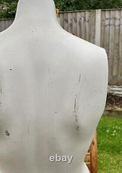 Vintage Plaster Female Torso Half-body Mannequin Tailor's Dummy