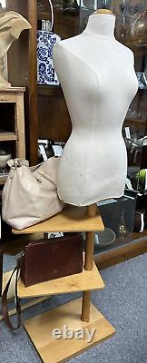 Vintage Tailors Dummy Female Mannequin Shop Display Adjustable Display Shelves