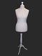 White Female Tailors Mannequin Display Dummy For Dressmakers Size Uk 16
