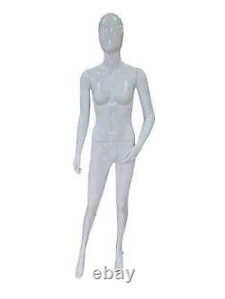 White Full Body Mannequin Shop Window Display Dummy Tailors Dressmaker Gloss UK