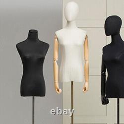 4 Pack Mannequins de couturiers Corps féminin Mannequin Housse en tissu Femme