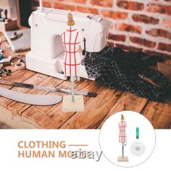 4 ensembles de Mini Modèle de Mannequin de Couturière pour Robe de Poupée