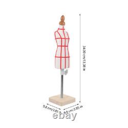 4 jeux de forme de robe de poupée Mini modèle féminin Mannequin de tailleur