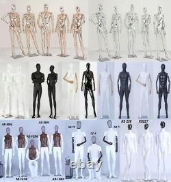 Abstract Female Display Dummy Mann Dressmaker's Electroplating Head Hands
