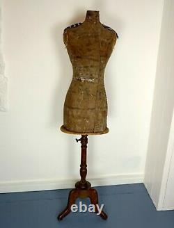 Antique Victorian Français Dressmakers Tailors Mannequin Mannequin Mannequin Par Stockman