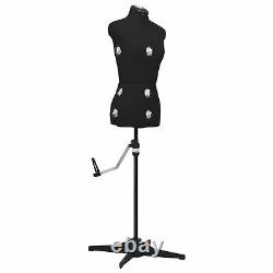 BaraSh Mannequin de couture ajustable pour femme noir taille S 33-40, mannequin de couturière féminin V9N3