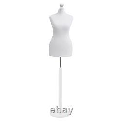 Buste de mannequin de couturière 14/16 Femme Blanc Torse Modèle d'affichage de détail de modèle de couturier
