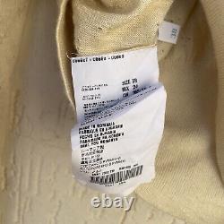 Cardigan Miu Miu en cachemire et soie jaune à col rond pour femmes, taille 2US XS