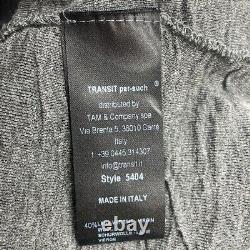 Cardigan ajusté en laine mélangée italienne Jacquard Transit, gris minimaliste, taille 8
