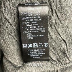 Cardigan ajusté en laine mélangée italienne Jacquard Transit, gris minimaliste, taille 8