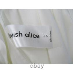 Combinaison Lavish Alice pour femmes Taille 10, ajustée, ceinturée, ivoire, classique, neuve